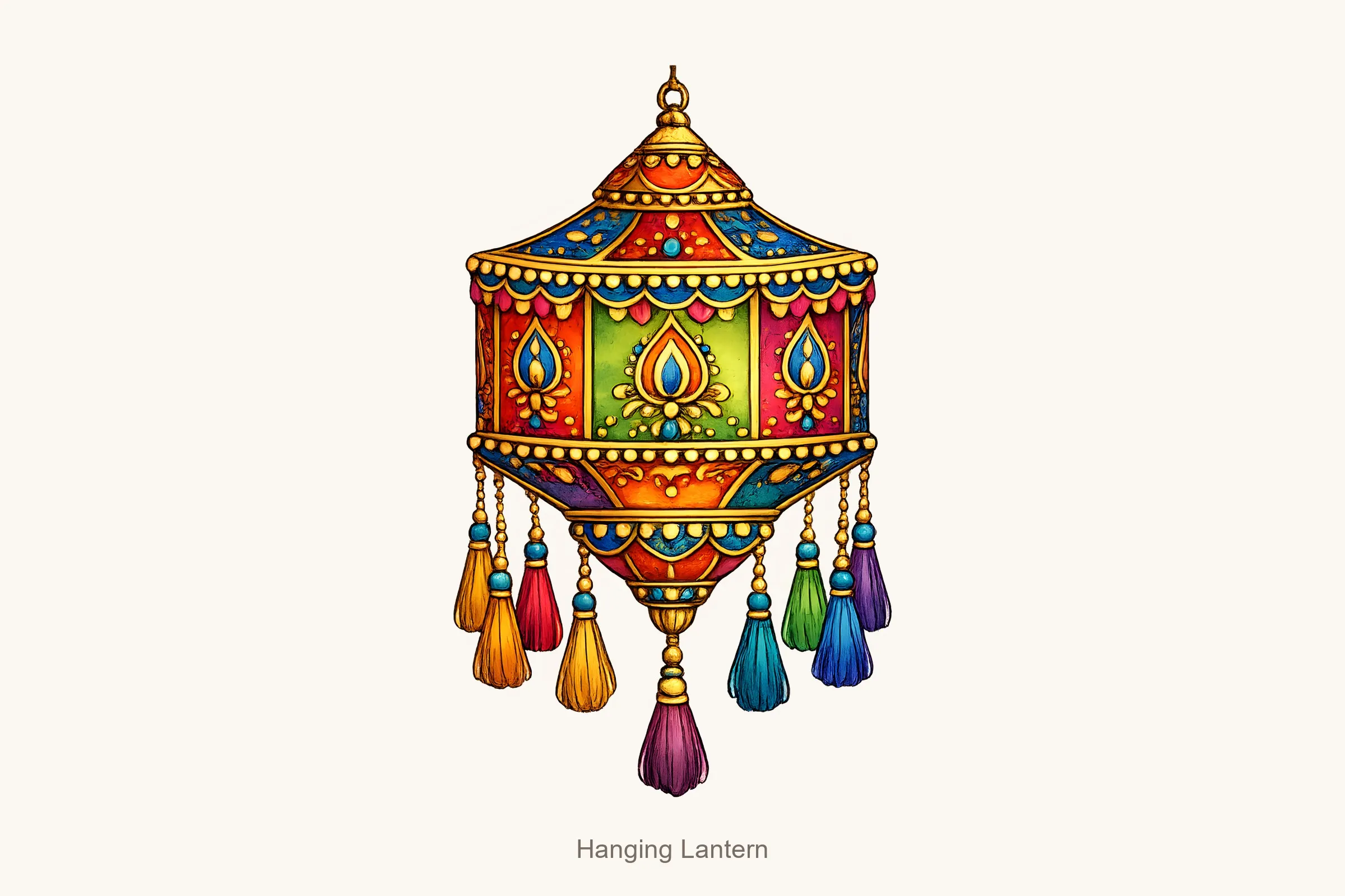 Hanging lantern — Diwali Clipart Bundle