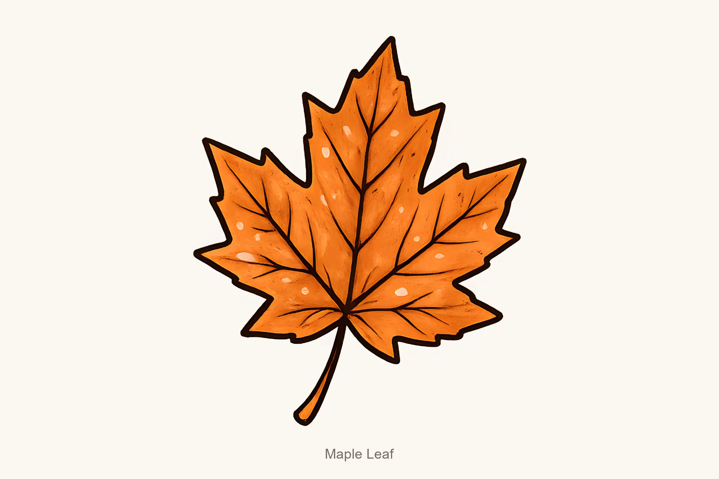 Maple leaf — Cozy Fall Clipart Bundle